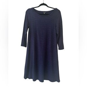 Hilary Radley Dark Blue Long Sleeve Dress